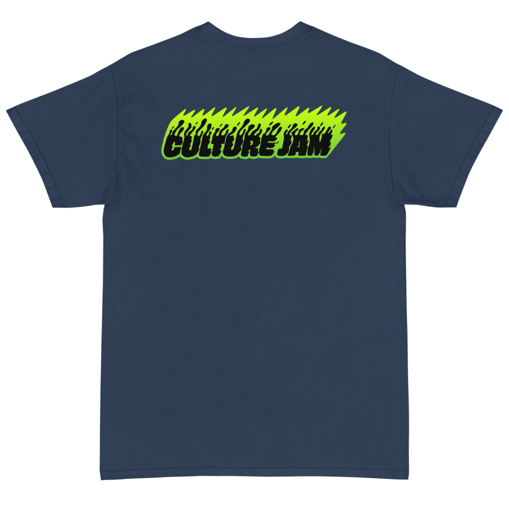 Waves Tee Dusk Blue Back