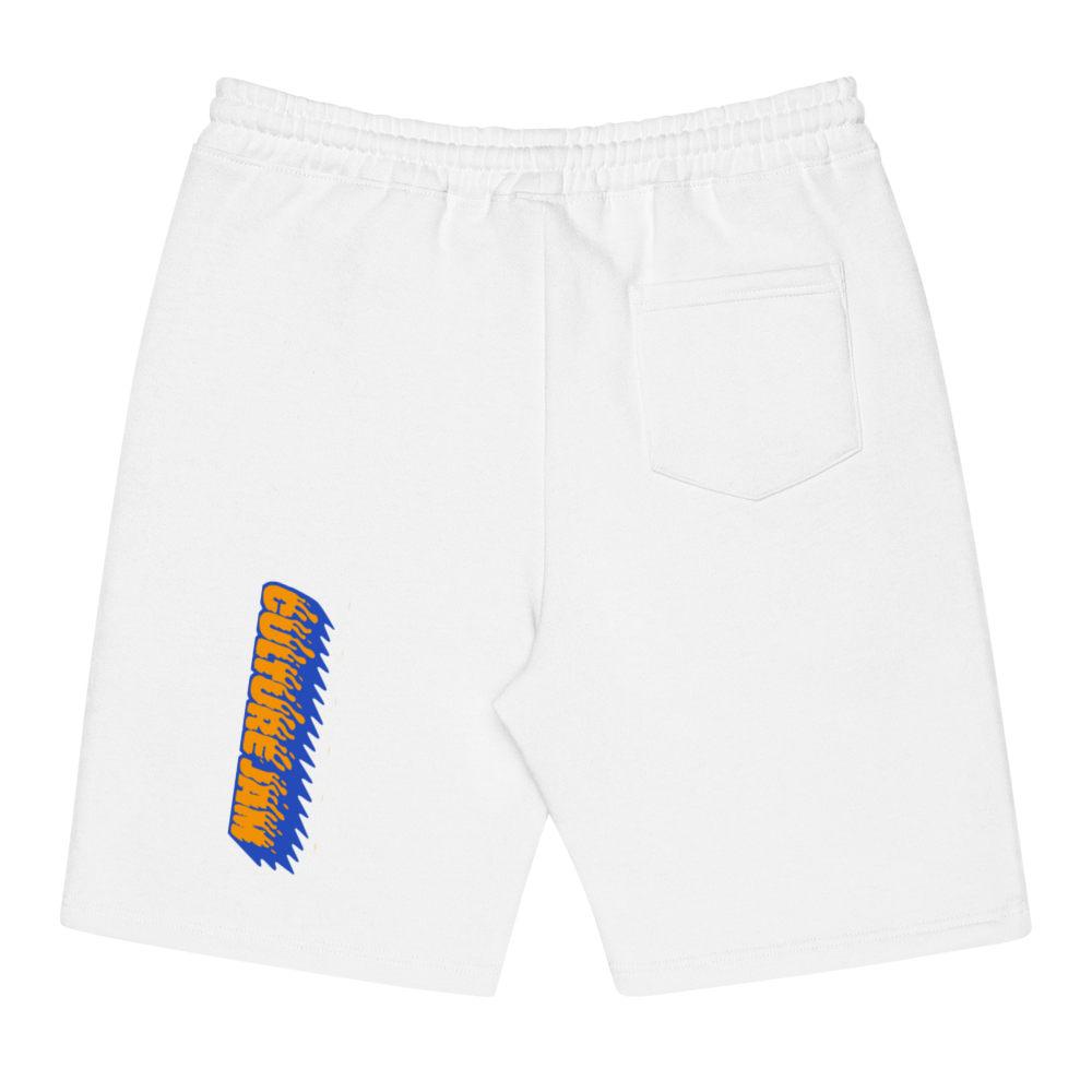 Waves Fleece Shorts White Back